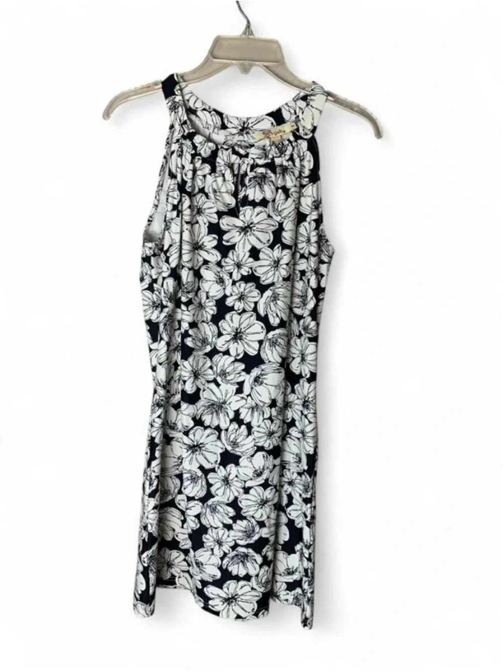 ✨ ARYEH Black & White Floral Halter Dress | Size Small ✨